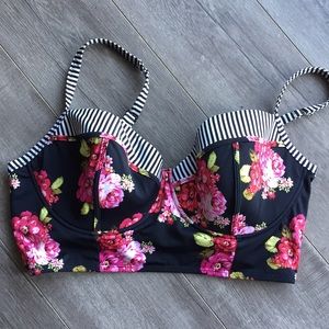 Torrid floral bikini top